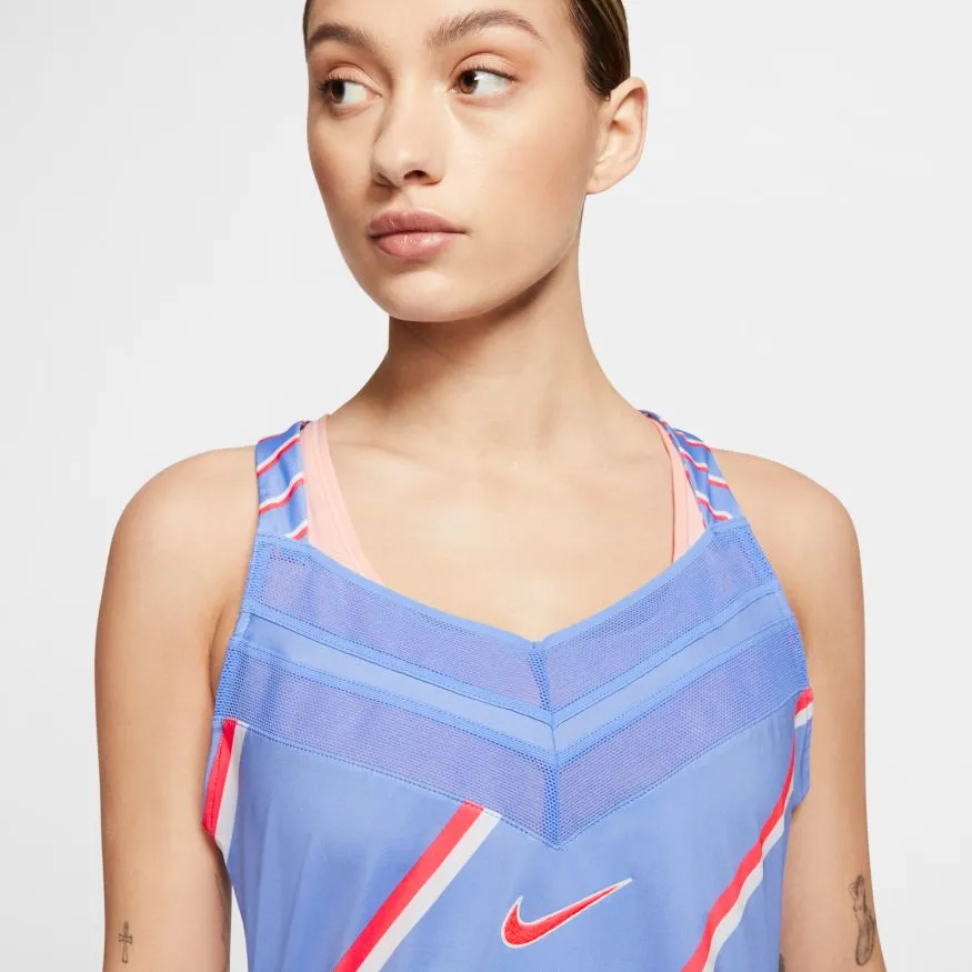 Nike Court Dress PS NT - royal pulse/laser crimson