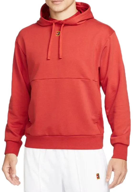 Nike Court Fleece Tennis Hoodie M - cinnabar