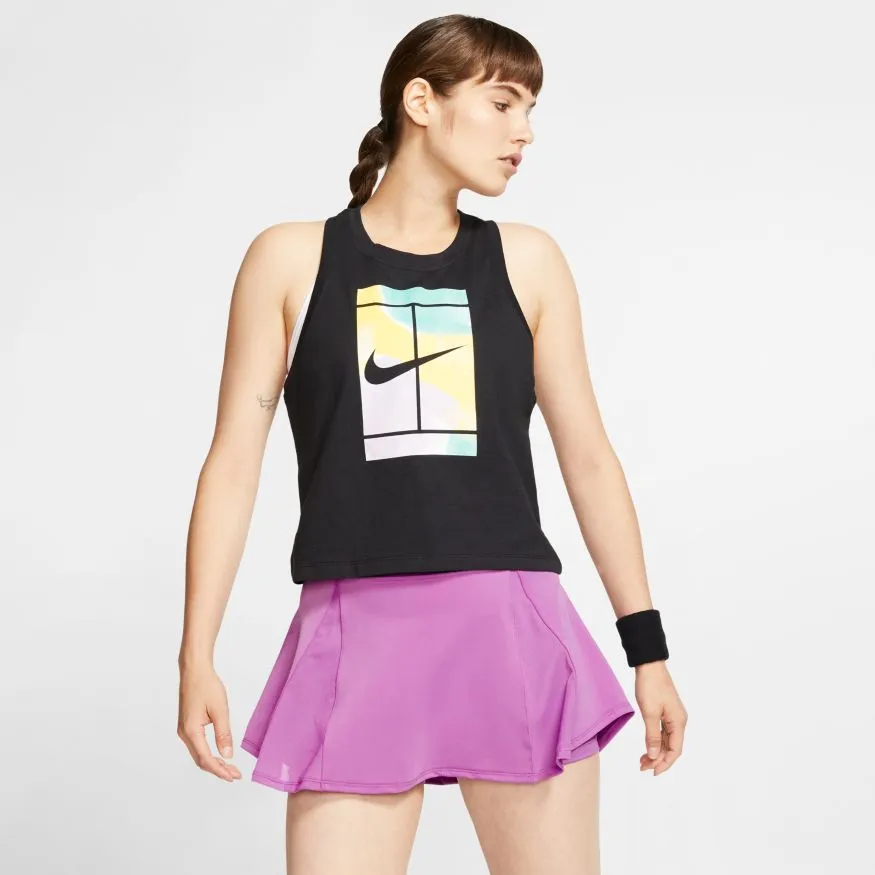 Nike Court Tank Crop Court SSNL - black