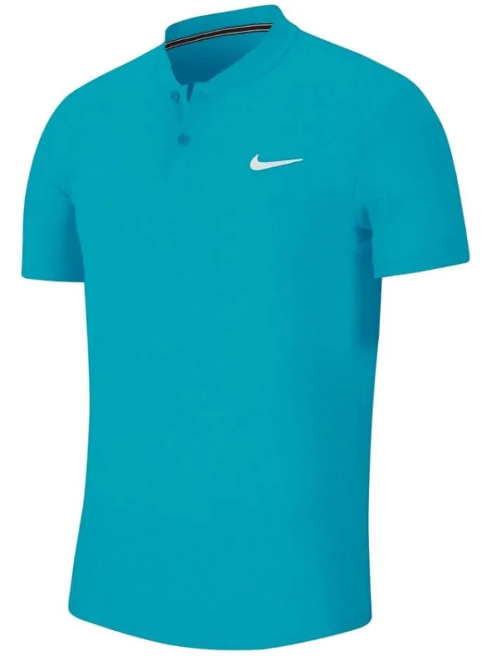 Nike Court Dri-Fit Polo Blade - green abyss/white