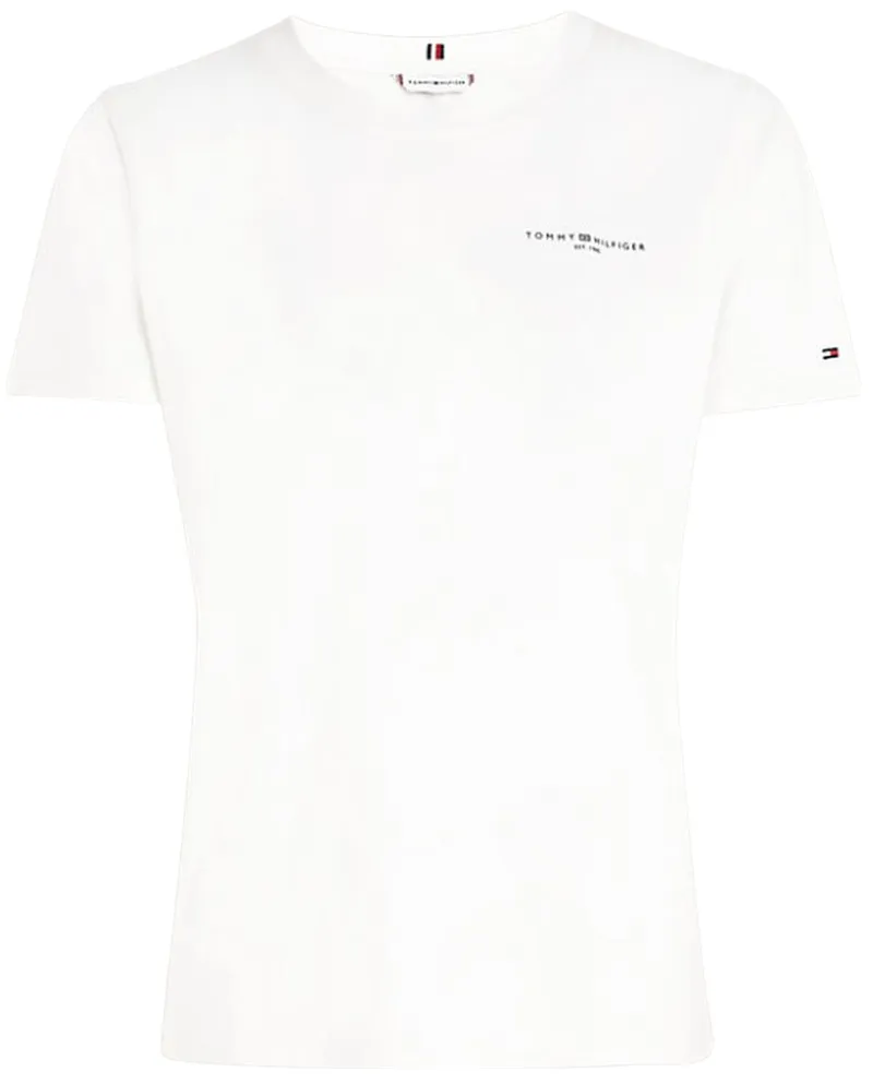 Tommy Hilfiger 1985 Regular Mini Corp Logo C-NK SS - ecru