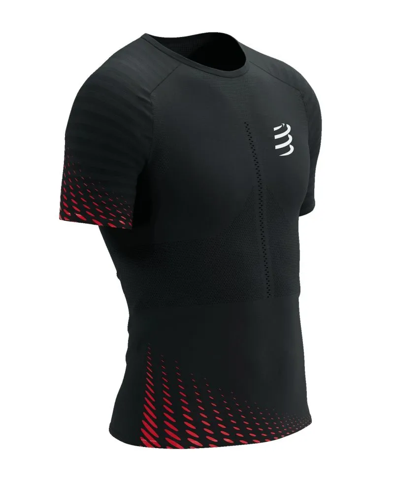 Compressport Racing SS - black/high risk red