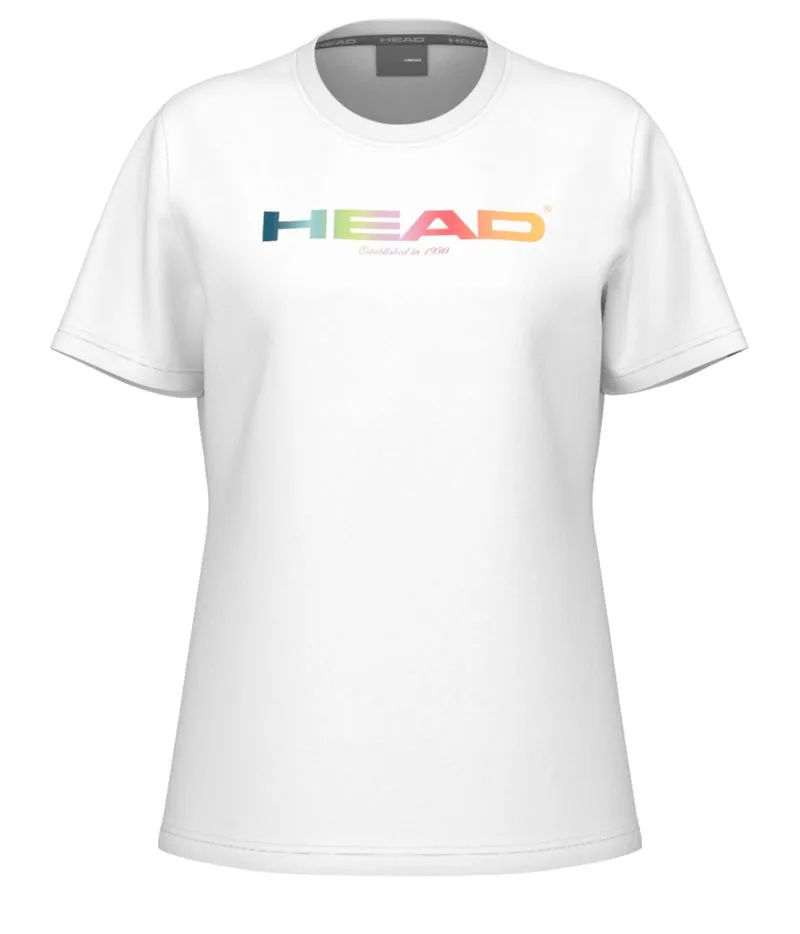 HeadRainbowTshirtWomanWhite