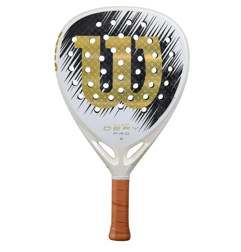 Wilson Defy Pro V1 SE Padel - white/gold Wilson Defy Pro V1 SE Padel - white/gold