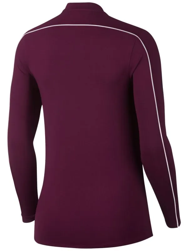 Nike Court Women Dry 1/2 Zip Top - bordeaux/white