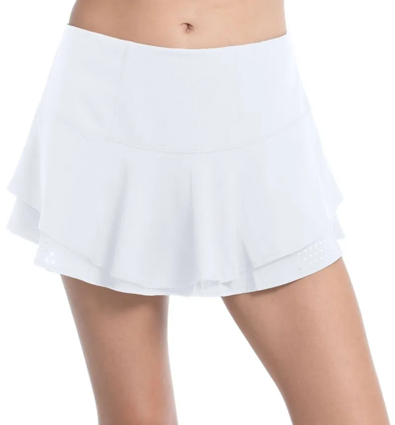 Lucky in Love Tech Performance Vibrance Skirt - white