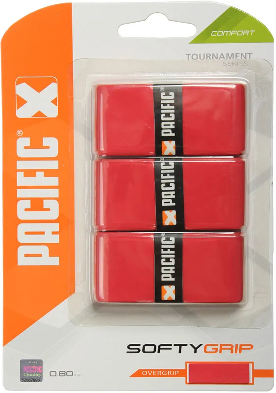 pacific-softy-grip-red-3p Pacific Softy Grip red 3P