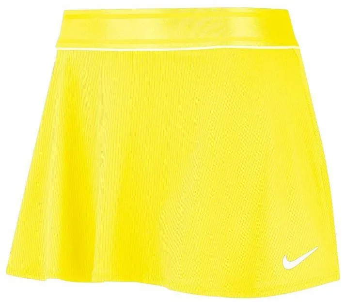 Nike Court Dry Flounce Skirt - opti yellow/white/white