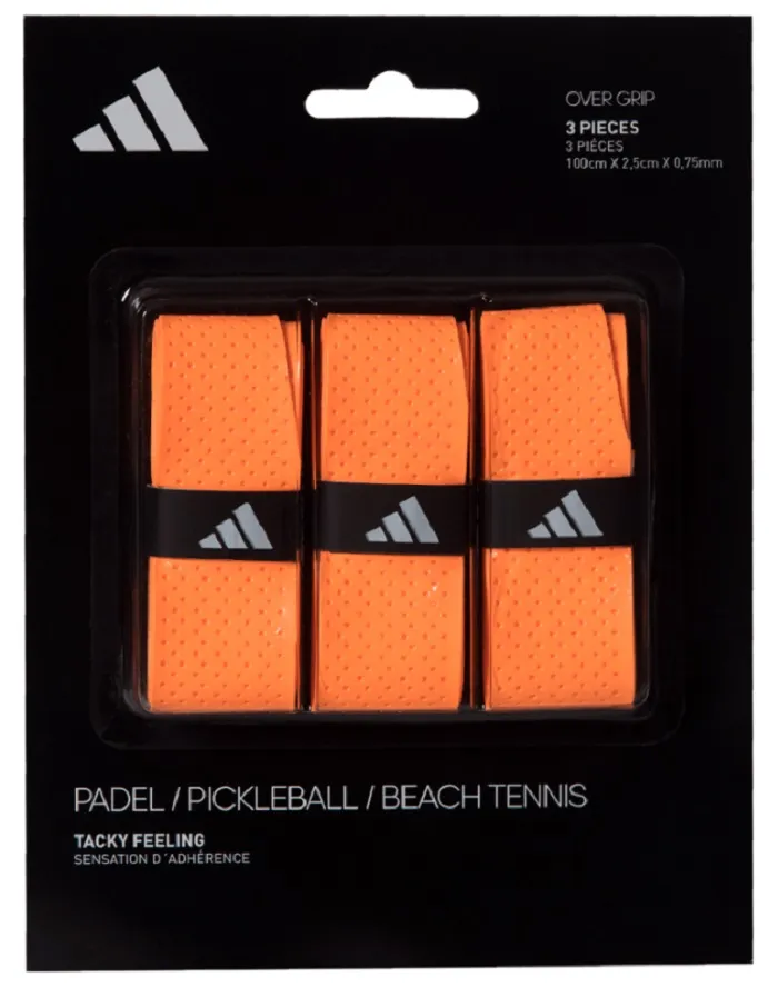adidas-set-of-padel-overgrip-3-units-2 Adidas Padel Overgrip Tacky Feeling 3P - orange
