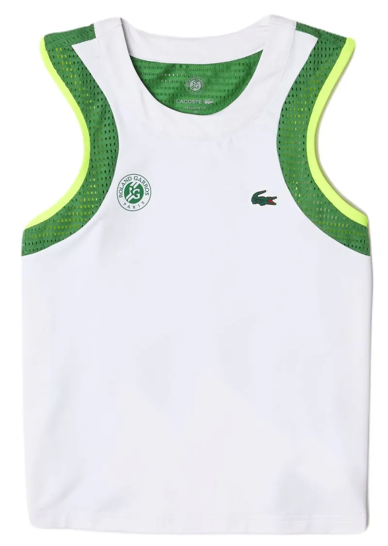 Lacoste Sport Roland Garros T-shirt - white Lacoste Sport Roland Garros T-shirt - white