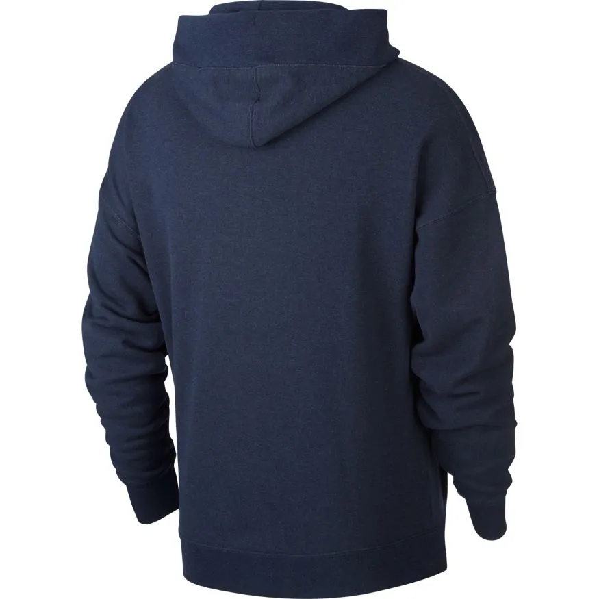 Nike Court Fleece Hoodie Heritage - obsidian/heather