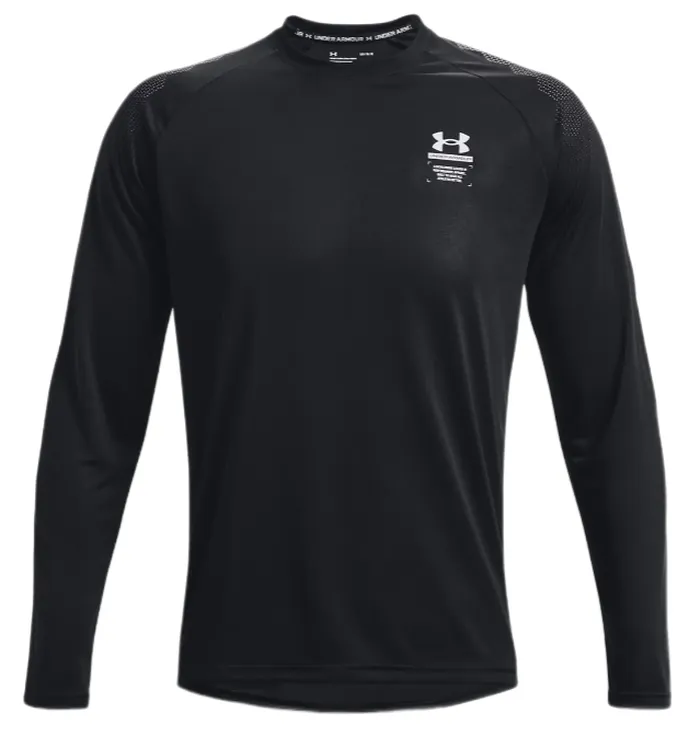 Under Armour Men's UA ArmourPrint Long Sleeve - black/halo gray