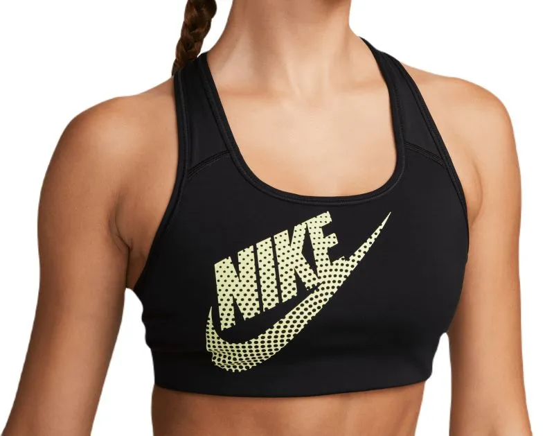 Nike Swoosh Medium-Support Non-Padded Dance Sports Bra - black Nike Swoosh Medium-Support Non-Padded Dance Sports Bra - black