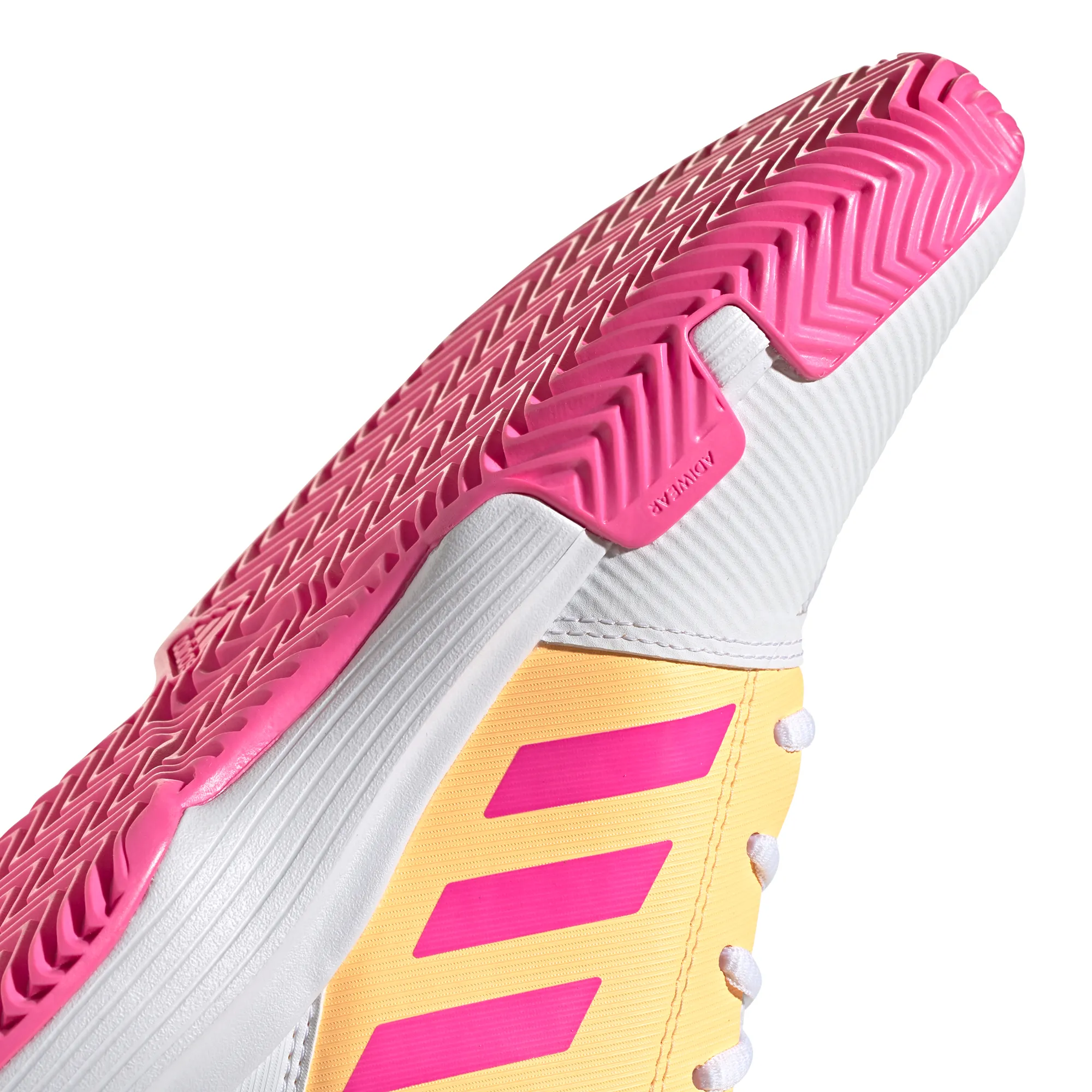 Adidas CourtJam xJ - cloud white/screaming pink/acid orange