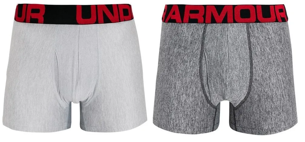 Men's Boxers Under Armour Tech 3in 2 Pack - grey - Gray