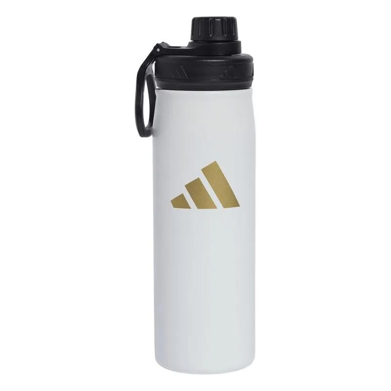 Adidas Metal Bottle Screw Top 600ml - white/black