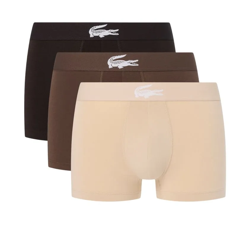 Lacoste Stretch Jersey Trunks 3P - beige/marron