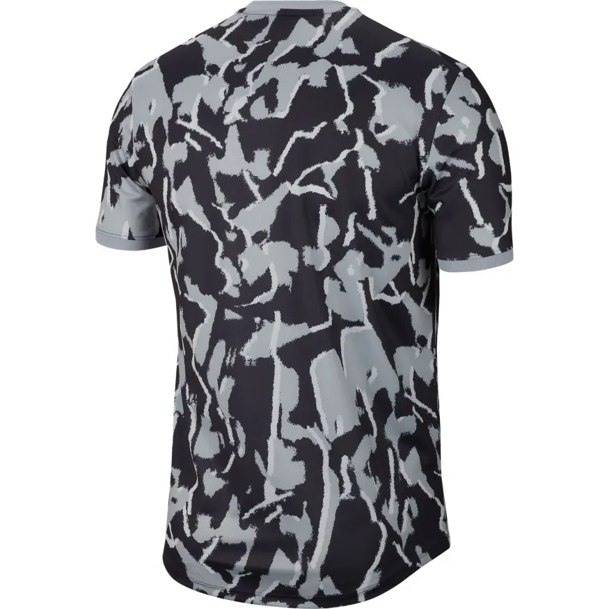 Nike Court Dry Top Team Print - sky grey/white