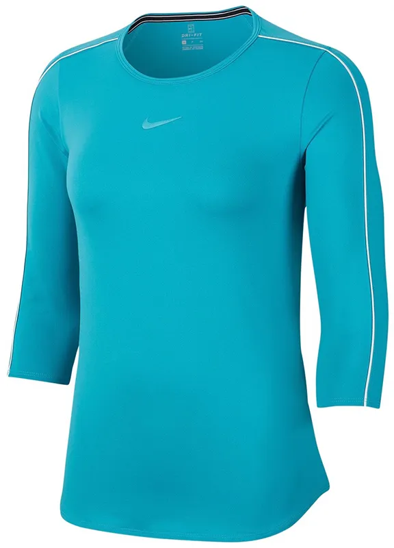 nike-court-women-3-4-sleeve-top-teal-nebula-white-white-teal-nebula-1 Nike Court Women 3/4 Sleeve Top - teal nebula/white/white/teal nebula