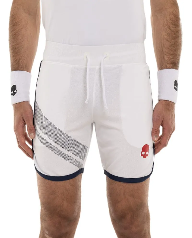 Hydrogen Sport Stripes Tech Shorts - white/blue navy