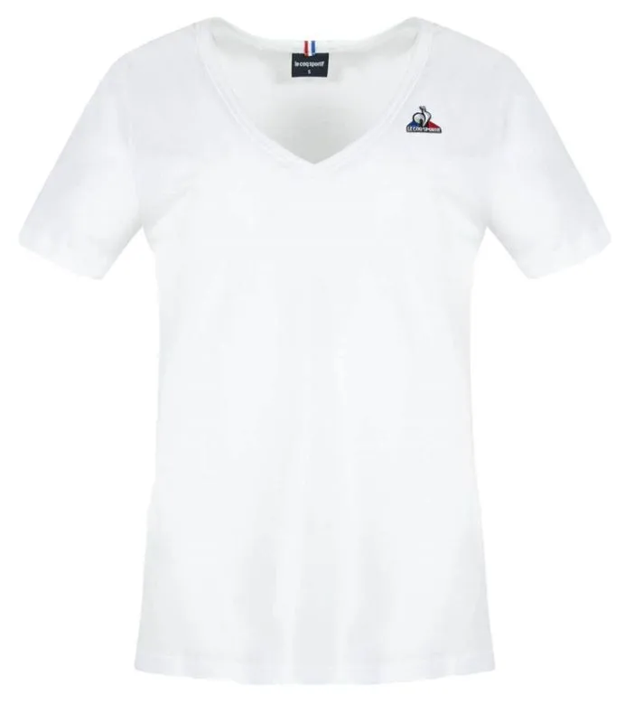 Le Coq Sportif ESS Tee SS Col V No.1 W - new optical white