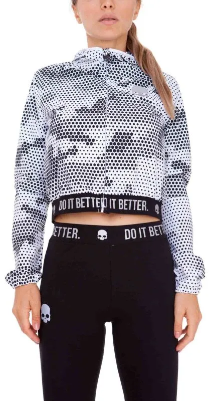 Hydrogen Tech Skull FZ Hoodie - white camouflage