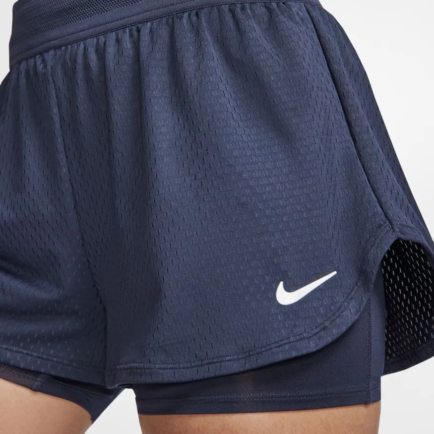 Nike Court W Dry Flex Elevated Essential Short - obsidian/obsidian/white