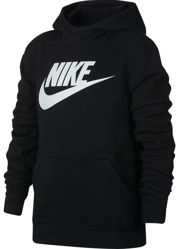 Nike B NSW PO Hoodie Club Fleece - black/white