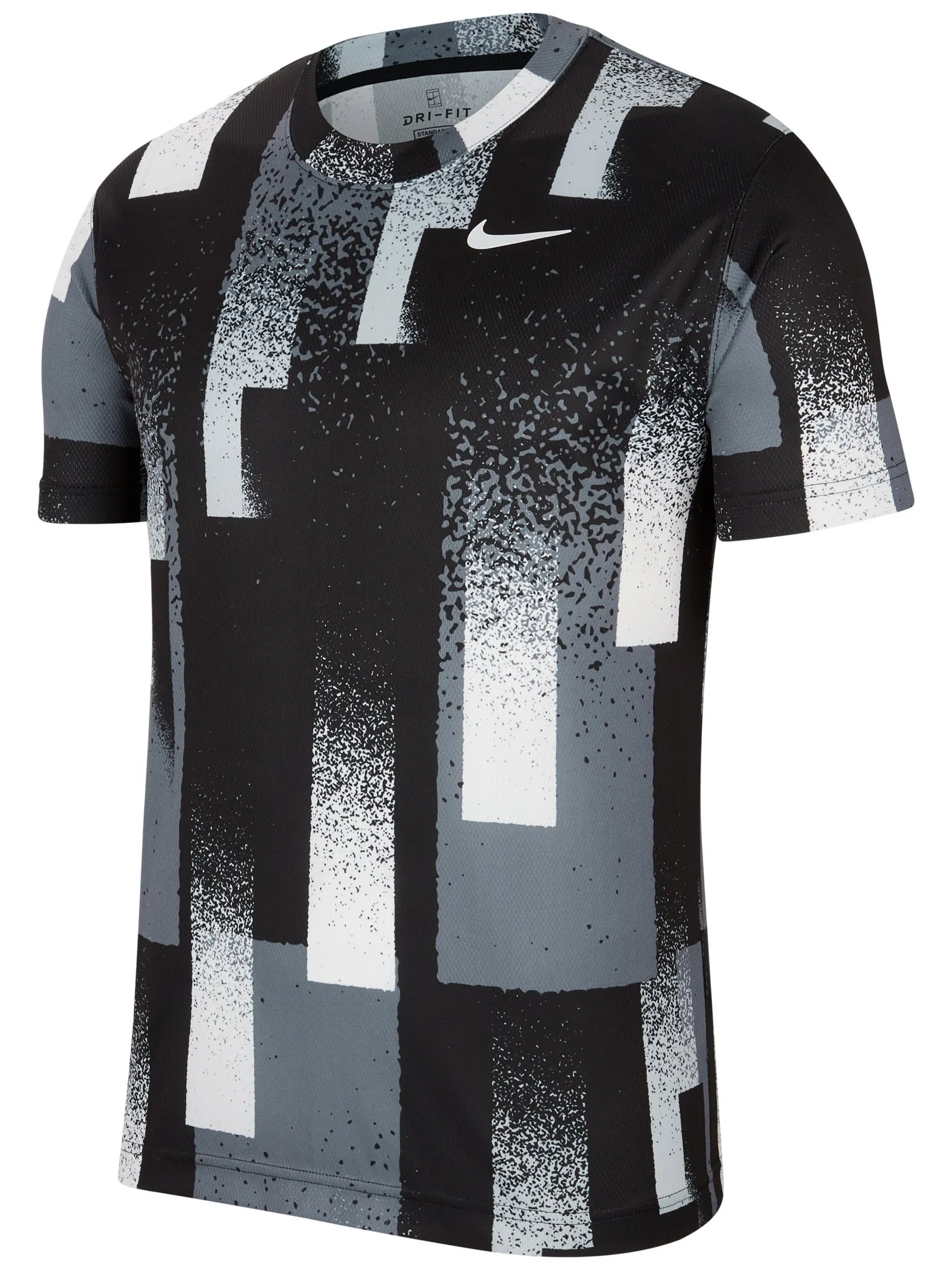 Nike Court Dry Top Print - black/white Nike Court Dry Top Print - black/white