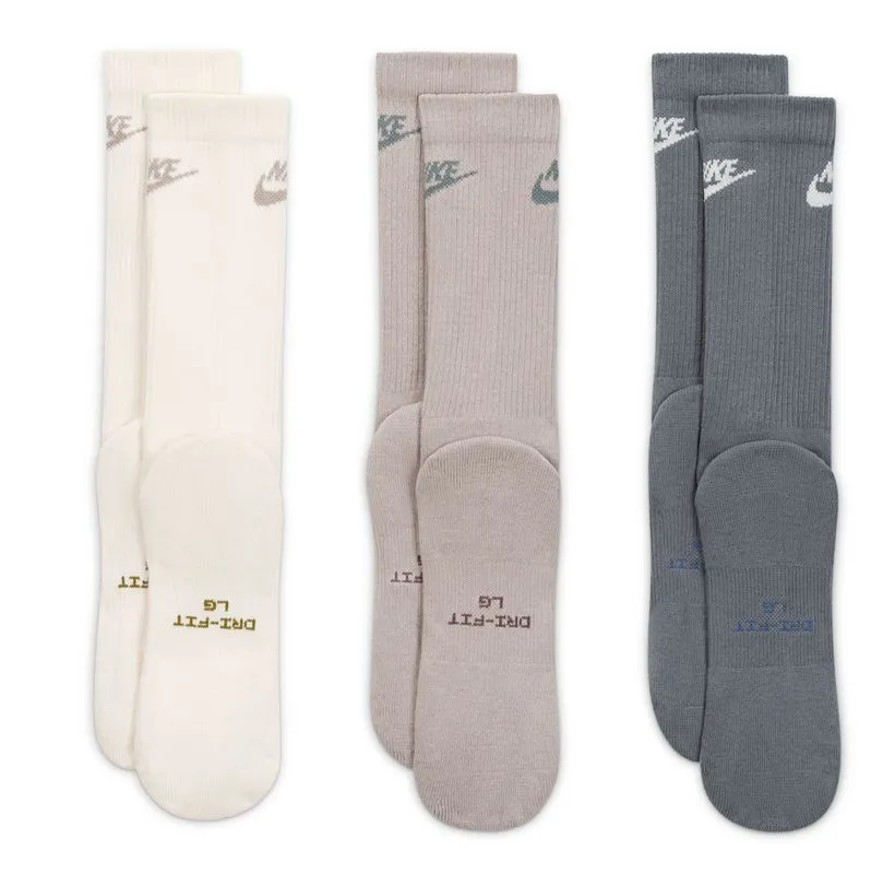 Nike Everyday Elevated Crew 3P - phantom/college gray/smoke gray