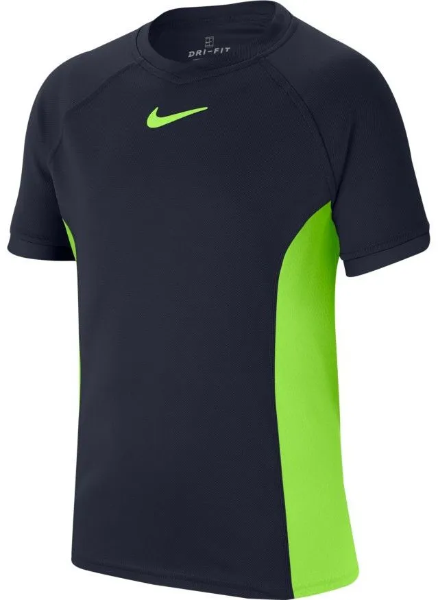 Nike Court Dry Top SS B - obsidian/ghost green/ghost green Nike Court Dry Top SS B - obsidian/ghost green/ghost green