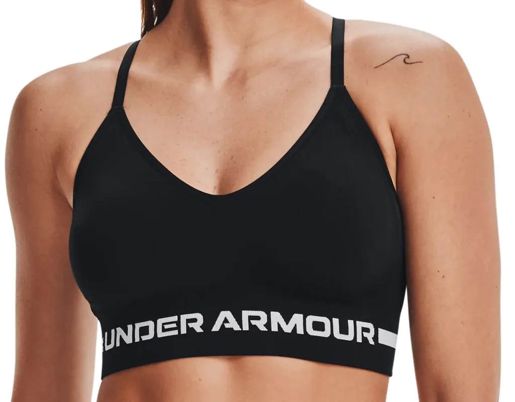 Under Armour Seamless Low Long Sports Bra - black/halo gray Under Armour Seamless Low Long Sports Bra - black/halo gray