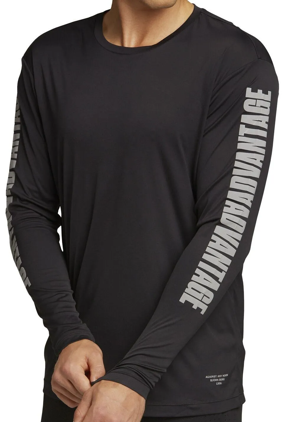 Björn Borg LS Perf Tee M Night - black beauty Björn Borg LS Perf Tee M Night - black beauty