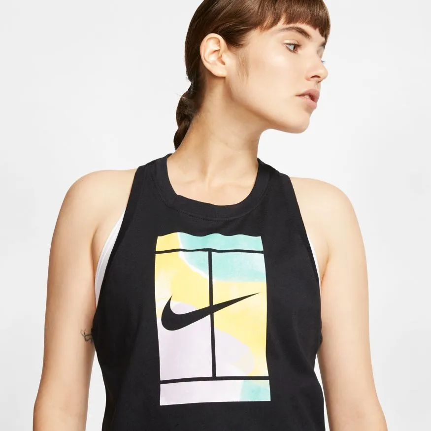 Nike Court Tank Crop Court SSNL - black