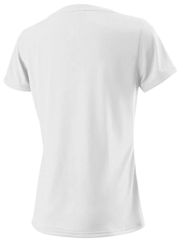 Wilson W Uwii Script Tech Tee - white/black
