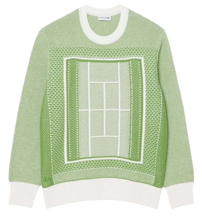 Lacoste Court Graphic - green/white