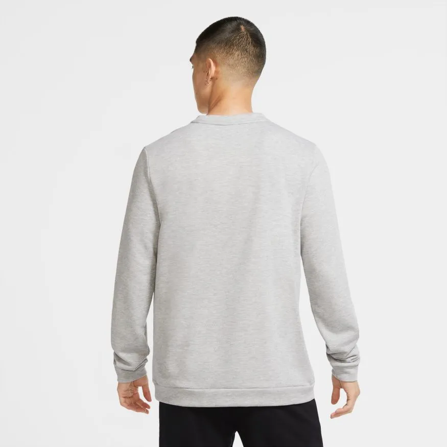nike-dry-fleece-crew-dark-grey-heather-black-2 Nike Dry Fleece Crew - dark grey heather/black