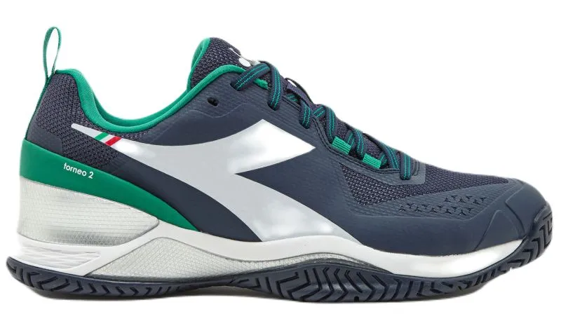 Diadora Blushield Torneo 2 AG - blue corsair/white