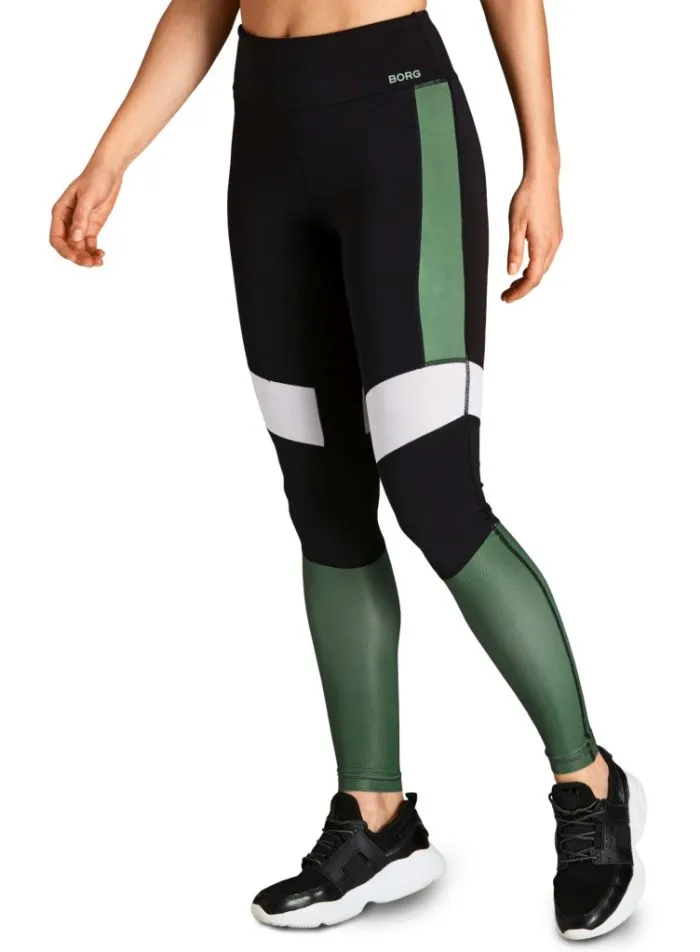 Björn Borg High Waist Block Tig W - duck green