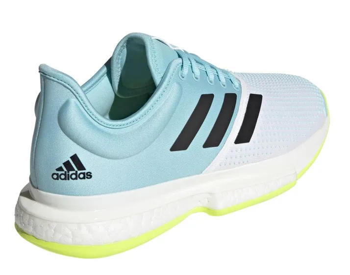 Adidas SoleCourt M Primeblue - white/core black/solar yellow