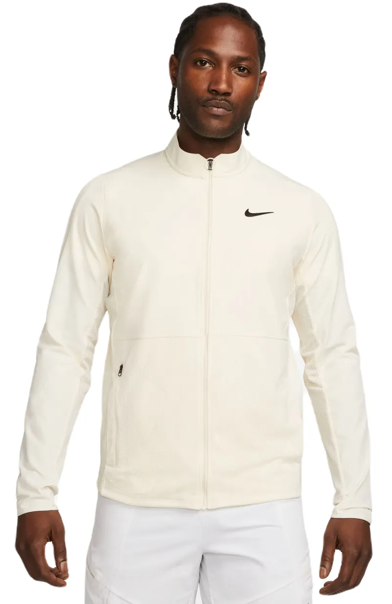 Nike Court Advantage Packable Jacket - coconut milk/black