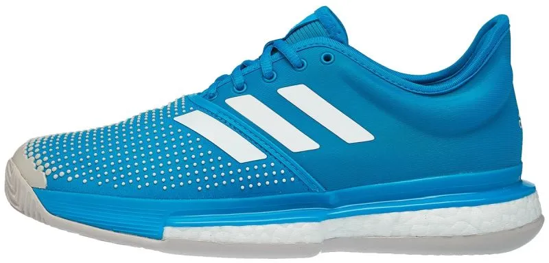 Adidas SoleCourt Boost M Clay - shock cyan/white/white