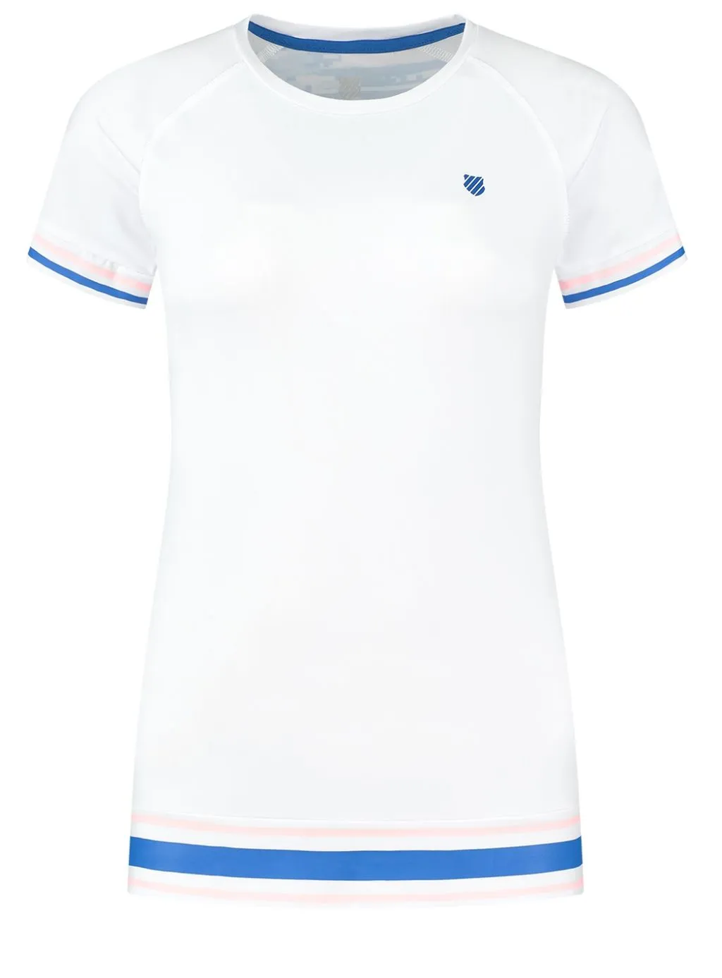K-Swiss Tac Hypercourt Round Neck Top - white/print K-Swiss Tac Hypercourt Round Neck Top - white/print