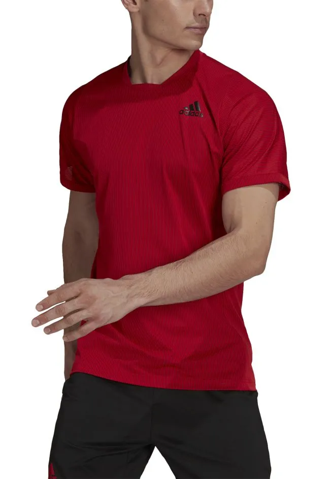 Adidas Primeblue Freelift Tee - scarlet/black
