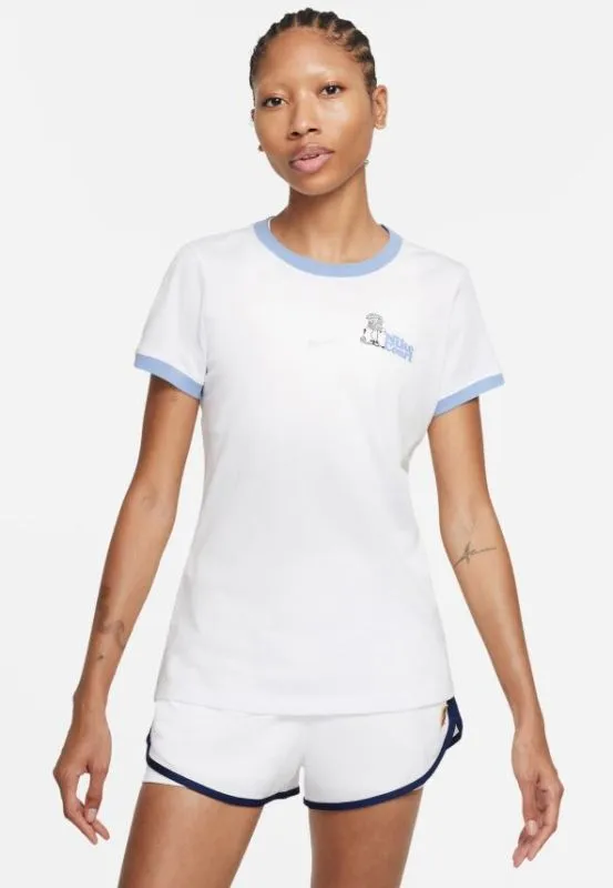 Nike Court Dri-Fit Ringer Tee New York City W - white/aluminum Nike Court Dri-Fit Ringer Tee New York City W - white/aluminum