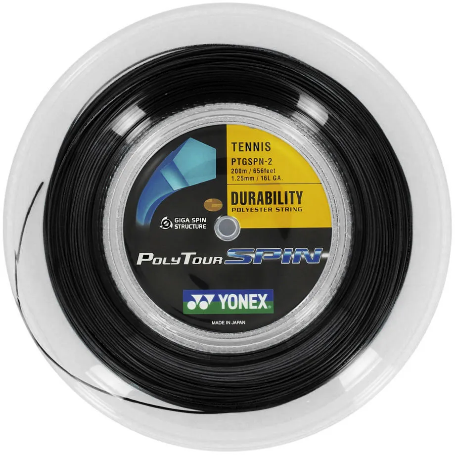 Yonex Poly Tour Spin (200 m) - black