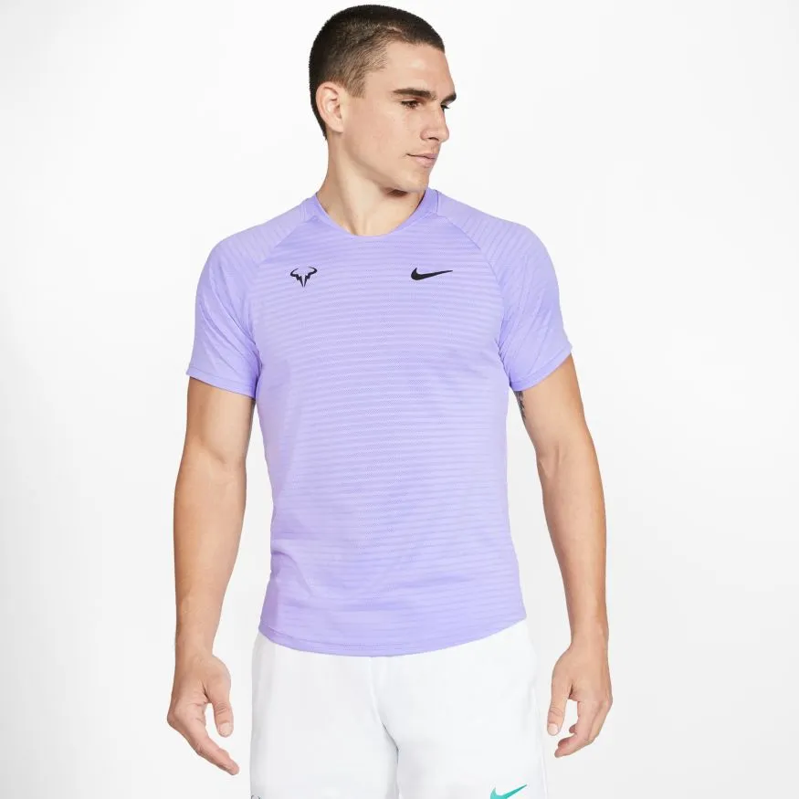 Nike Court Rafa Aeroreact Top SS Slam - purple pulse/black
