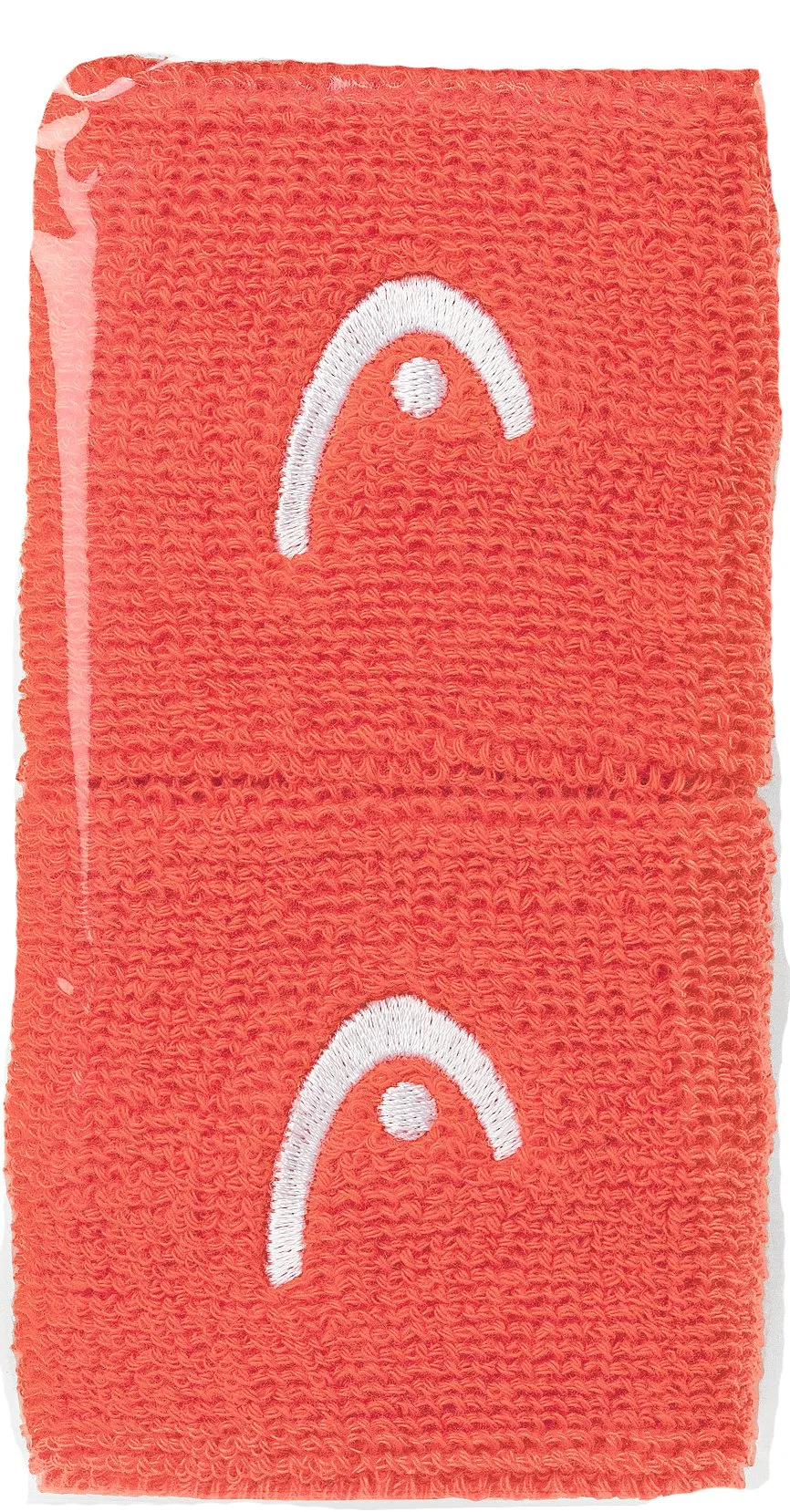 Head Wristbands 2.5" - coral/white