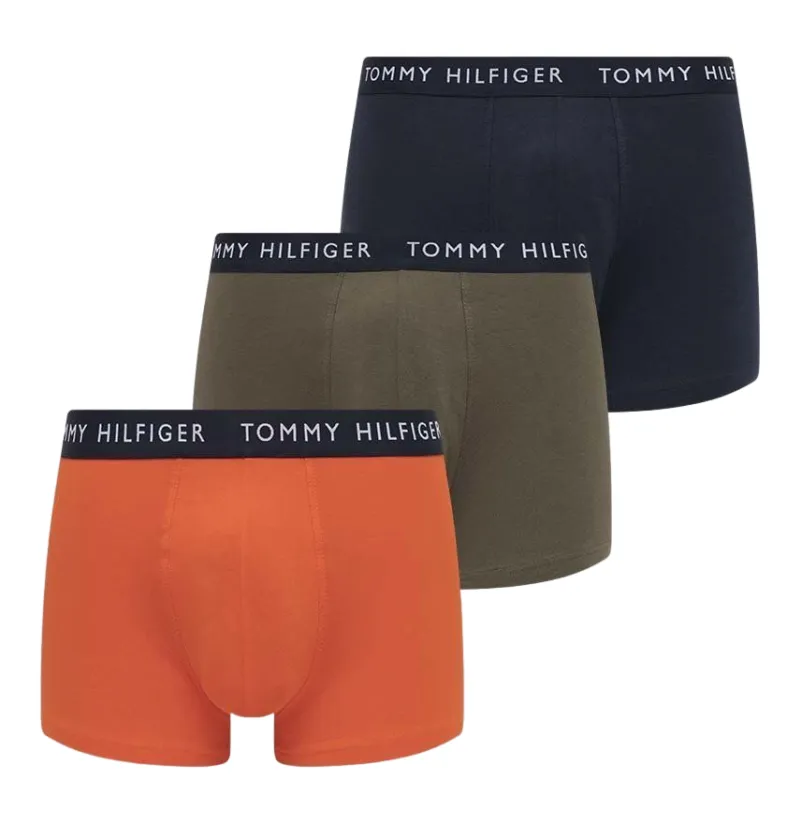 Bokserki Tommy Hilfiger Trunk 3P - des skyy/acid orng/army gree