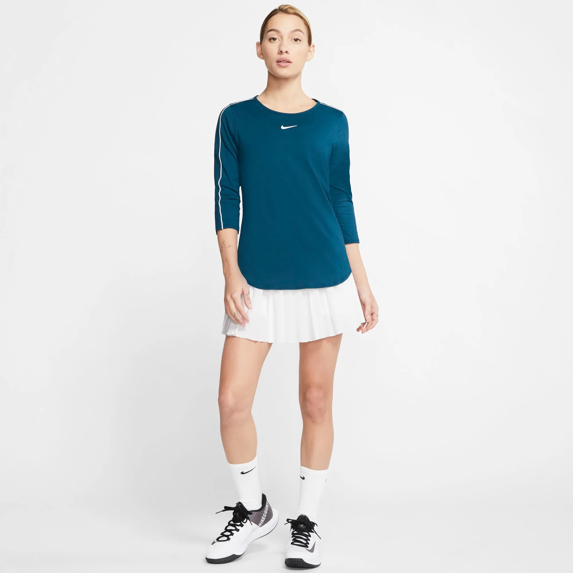 nike-court-women-3-4-sleeve-top-valerian-blue-white-white-white-7 Nike Court Women 3/4 Sleeve Top - valerian blue/white/white/white